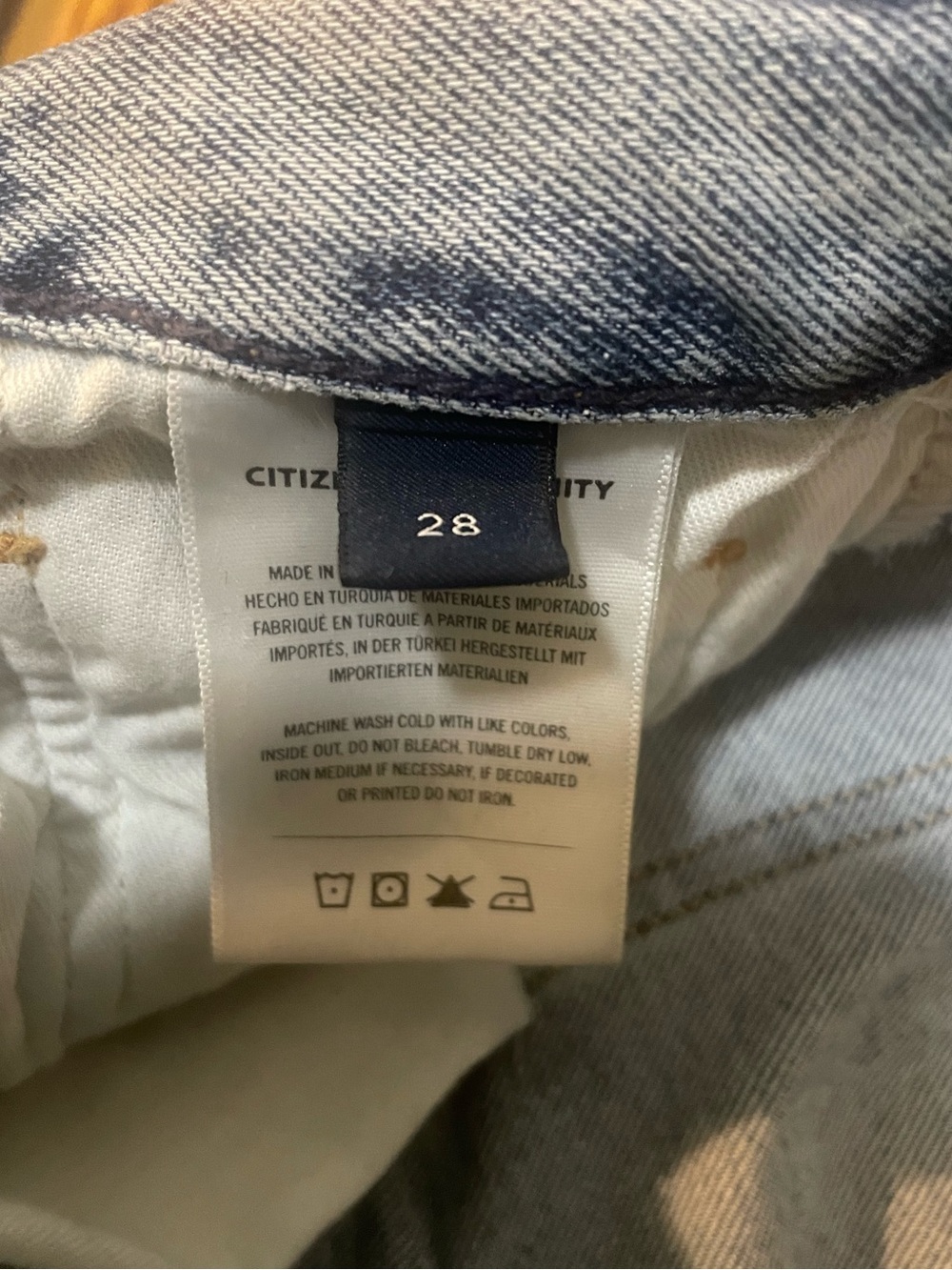 Citizens of Humanity Paloma Baggy Wide Leg Jeans Mischief Size 28 - Picture 9 of 10